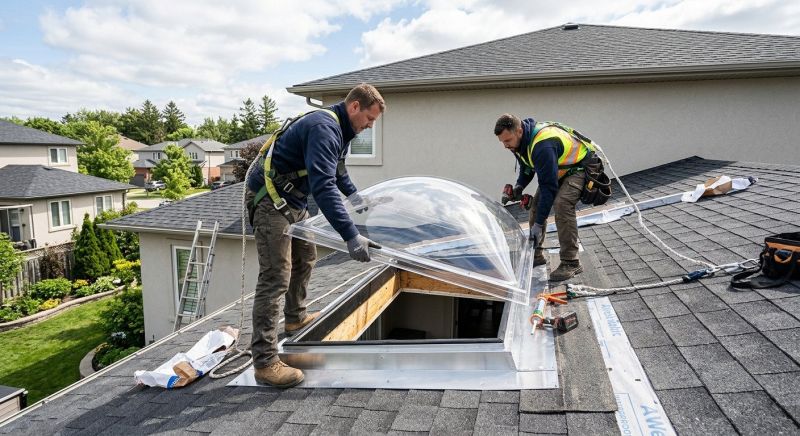 Dome Skylight Installation in Puyallup, WA
